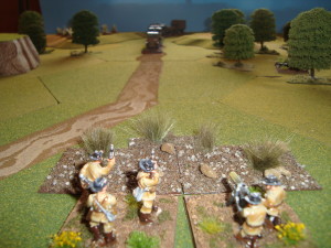 View From German Machine Gun Position As Convoy Approaches