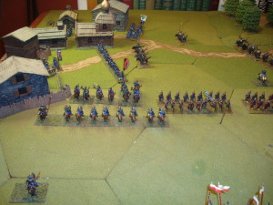 Polish Left Flank: Haiduks Deploying and Pancerni Ready To Charge