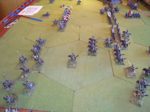 Polish Left is Shattered. Russian Cavalry Begins Envelopment