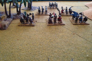 Flanks Anchored By Rough Ground And Ridge, Zanj Tribal Warriors Await The Portuguese Advance